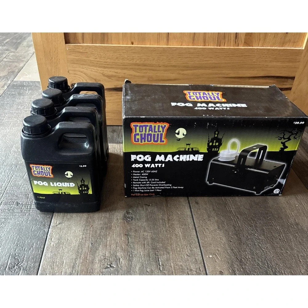 Nos Fog Machine Totally Ghoul Remote Control Halloween W Liquid Vtg Kmart 1990s